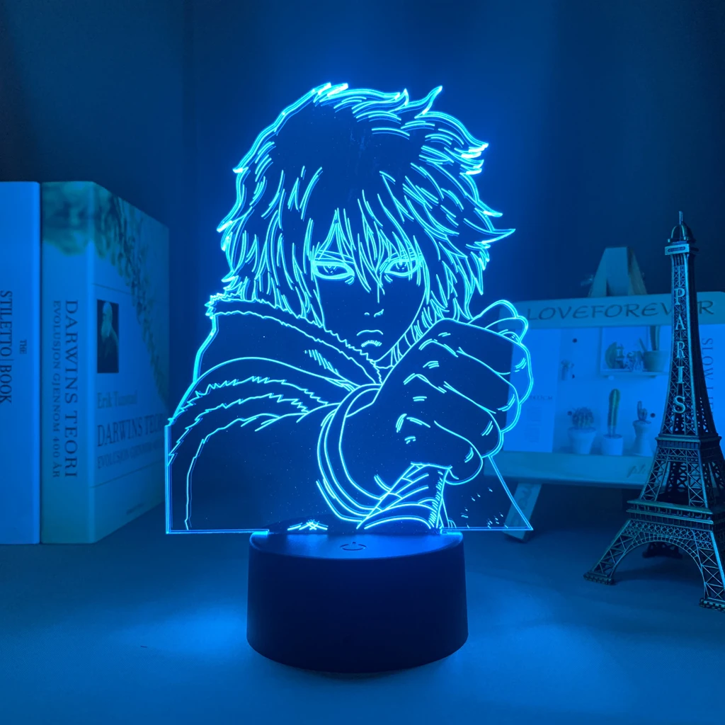 Anime Vinland Saga Led Lamp Thorfinn Karlsefni Figure for Kid Bedroom Decor Friend Birthday Gift 3d Light Manga Vinland Saga