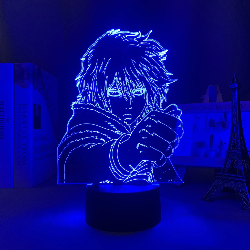 Anime Vinland Saga Led Lamp Thorfinn Karlsefni Figure for Kid Bedroom Decor Friend Birthday Gift 3d Light Manga Vinland Saga