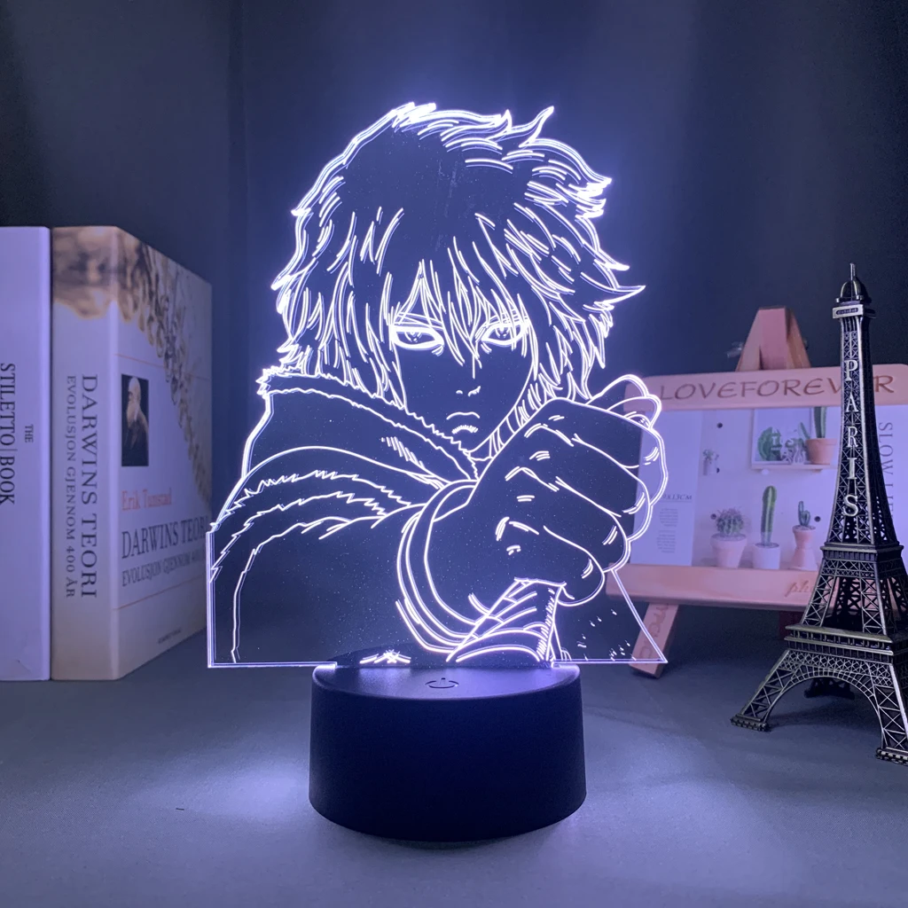 Anime Vinland Saga Led Lamp Thorfinn Karlsefni Figure for Kid Bedroom Decor Friend Birthday Gift 3d Light Manga Vinland Saga