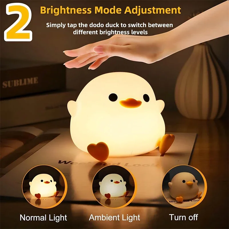 Axolotl Night Light, Dimmable Silicone Animal Nursery Nightlight,Kawaii Rechargeable Bedside Touch Lamp,Baby Room Decor