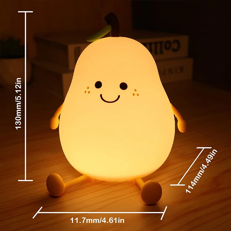 Axolotl Night Light, Dimmable Silicone Animal Nursery Nightlight,Kawaii Rechargeable Bedside Touch Lamp,Baby Room Decor