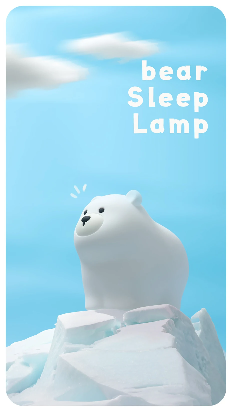 Cartoon Silicone Peach Sleep Lamp,USB ReChargable, LED Night Light for Children Holiday Gift, Cute Bedside Decor