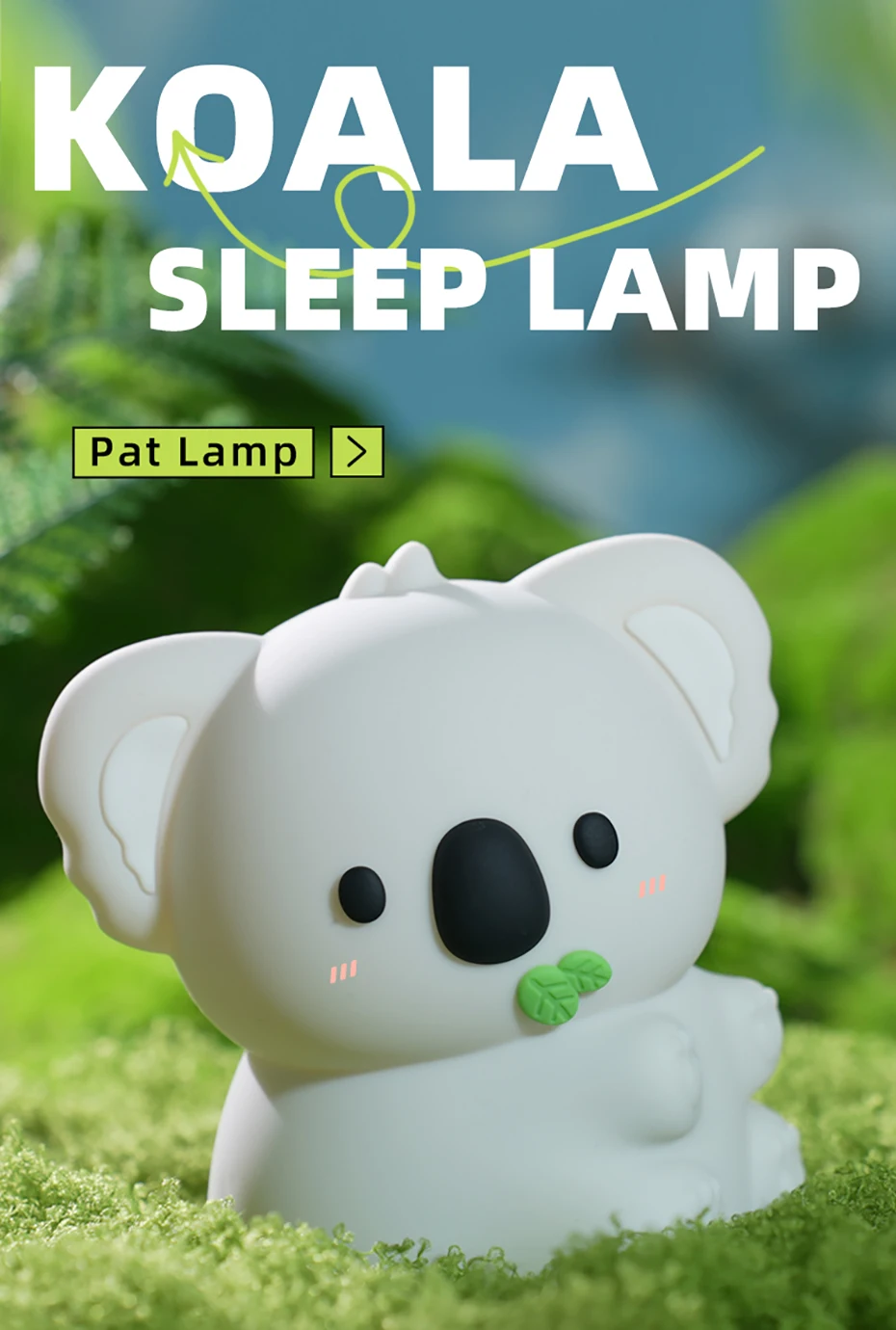 Cartoon Silicone Peach Sleep Lamp,USB ReChargable, LED Night Light for Children Holiday Gift, Cute Bedside Decor