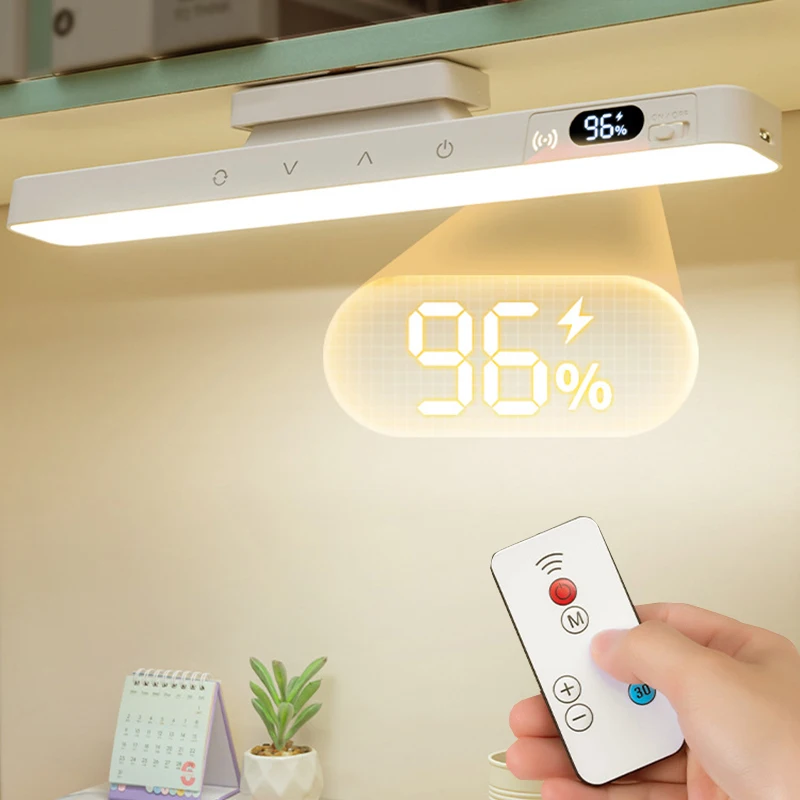 Touch Table Lamp Magnetic Desk Lamp Dimmable Bulit 2500mAh Battery for Reading Cabinet Mirror Bedside Rechargeable Night Lights