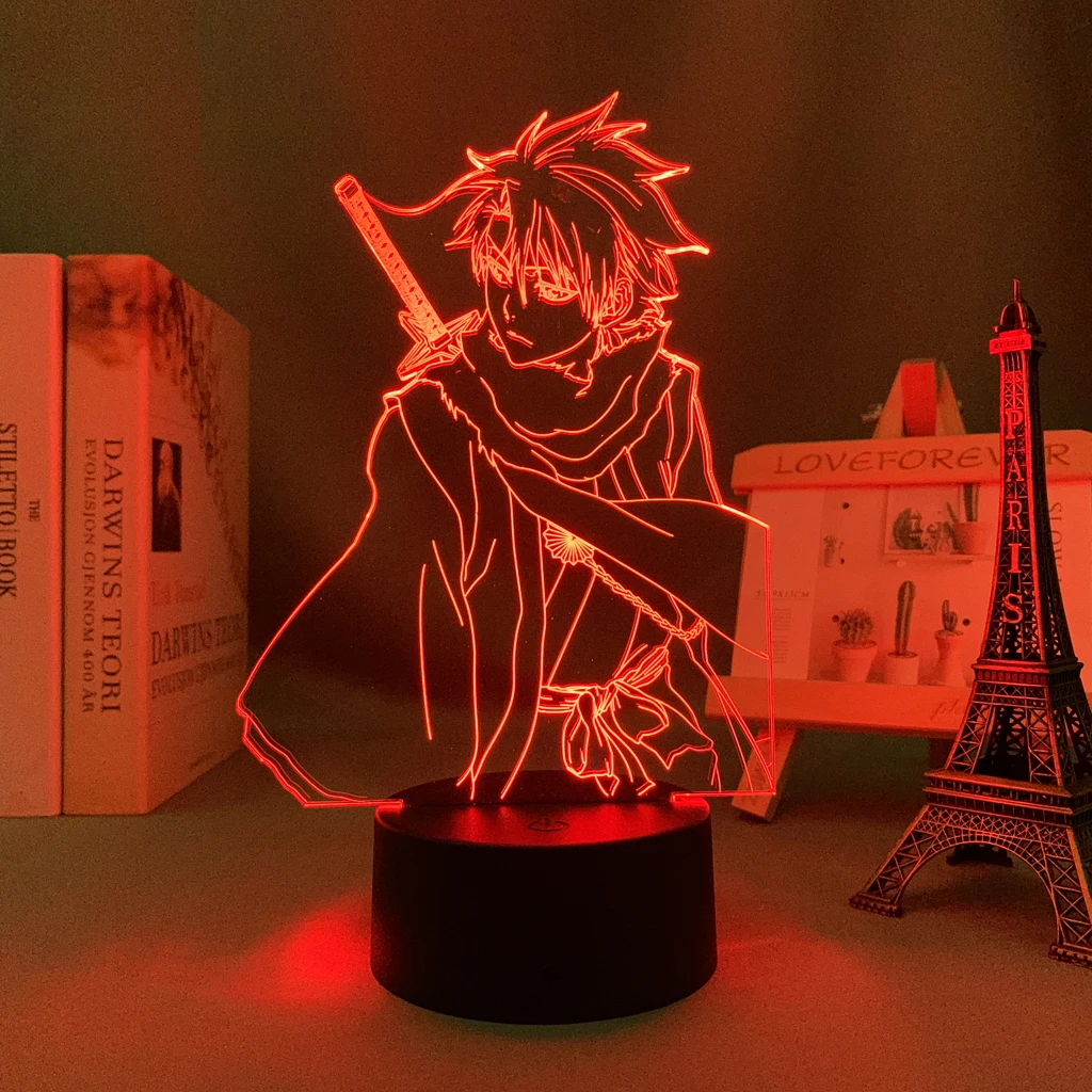 Anime Led Light Bleach Toshiro Hitsugaya for Bedroom Deco Light Brithday Gift Room Decor Manga 3d Lamp Toshiro Hitsugaya Bleach