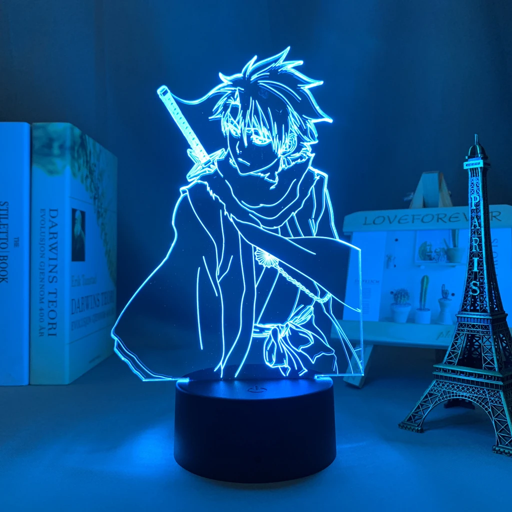 Anime Led Light Bleach Toshiro Hitsugaya for Bedroom Deco Light Brithday Gift Room Decor Manga 3d Lamp Toshiro Hitsugaya Bleach