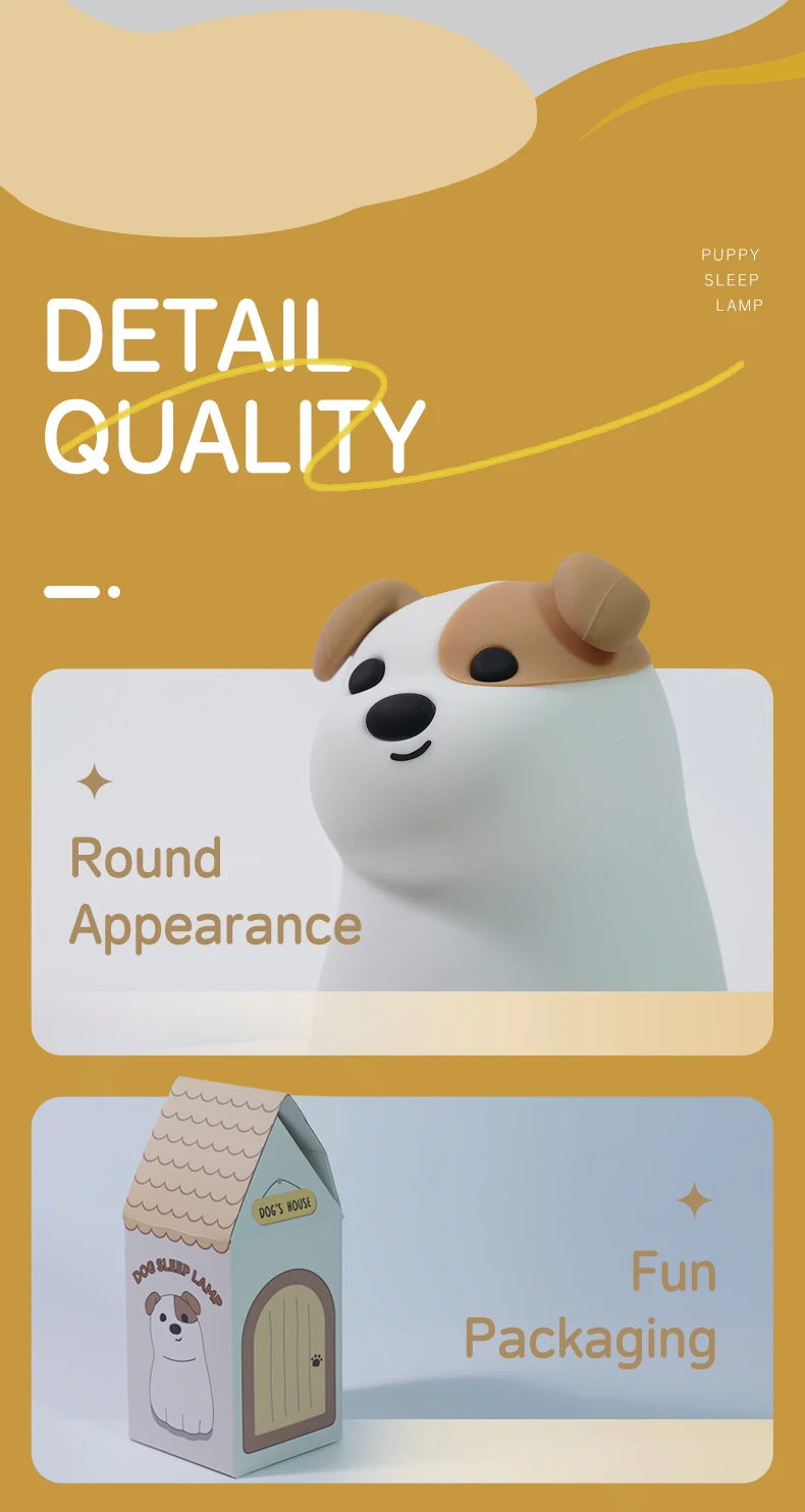 Kawaii Animal Led Table Lamp Toddler Night Light Silicone Kids Toy Gifts Bedroom Bedside Desk Room Decor Rechargeable Mood Light