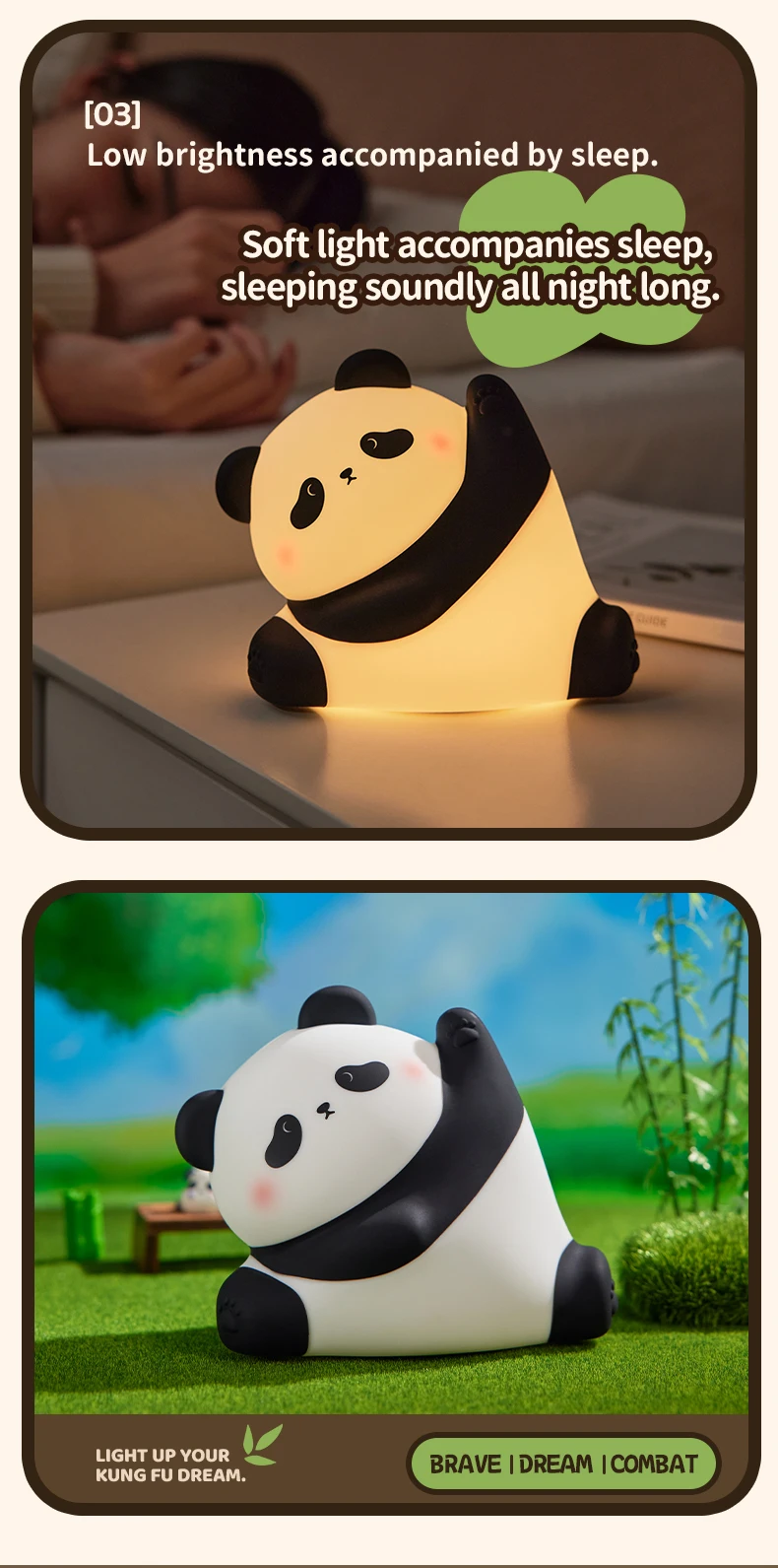 Kawaii Animal Led Table Lamp Toddler Night Light Silicone Kids Toy Gifts Bedroom Bedside Desk Room Decor Rechargeable Mood Light