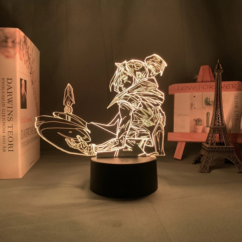 Acrylic Led Night Light Valorant Jett for Kids Bedroom Decoration Nightlight Birthday Gift Hoom Decor Bedside 3d Lamp Valorant