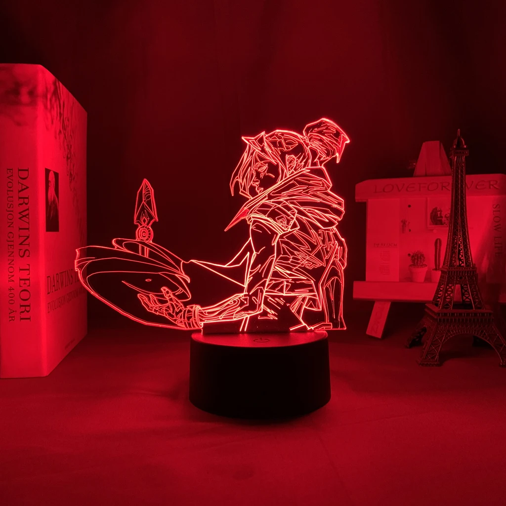 Acrylic Led Night Light Valorant Jett for Kids Bedroom Decoration Nightlight Birthday Gift Hoom Decor Bedside 3d Lamp Valorant