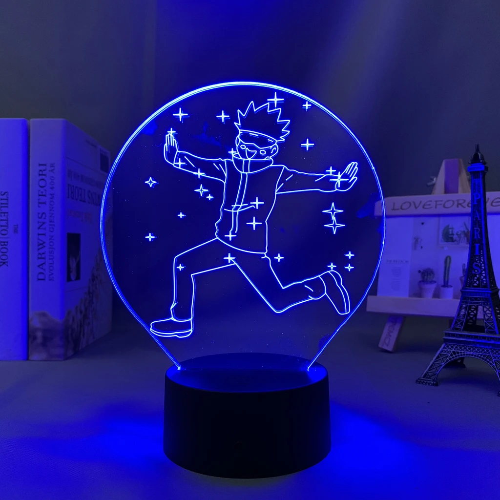 Anime Jujutsu Kaisen Led Lamp Satoru Gojo for Kid Bedroom Decor Nightlight Friend Birthday Gift Manga 3d Light Jujutsu Kaisen