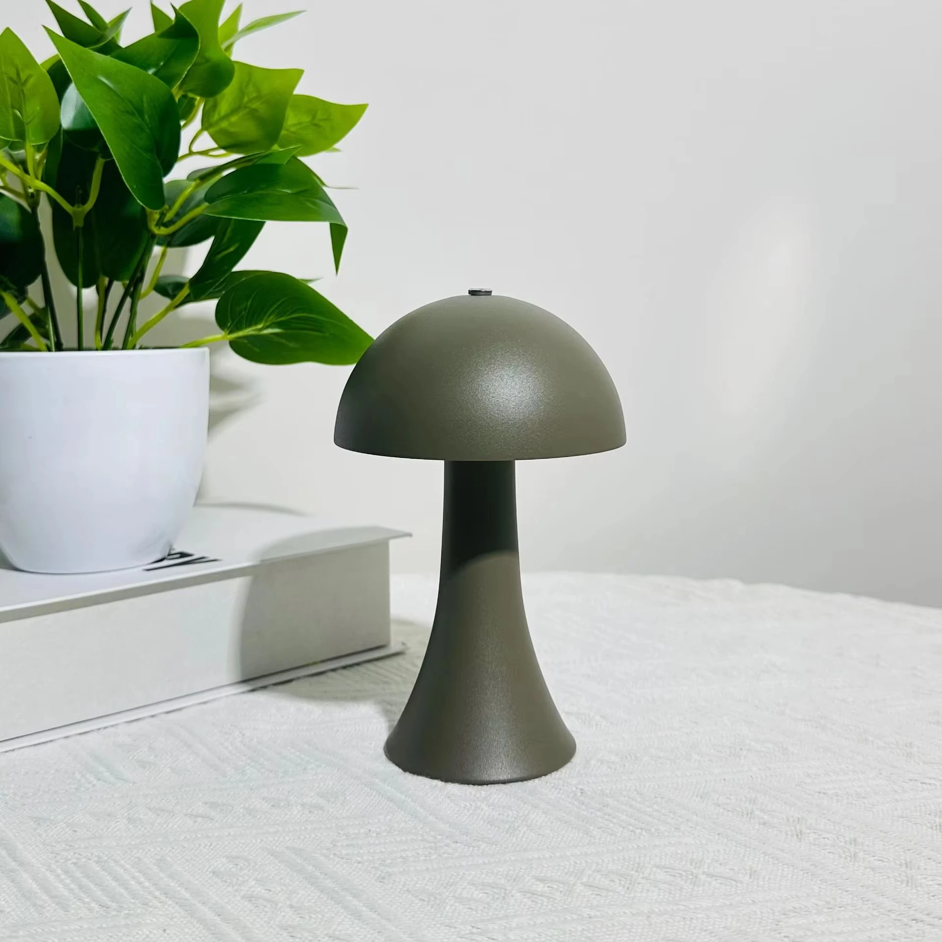 GGbingo Mushroom Table Lamp Ambient USB Rechargeable Vintage Table Light Touch Sensor LED Desk Light for Bedroom Home Decor