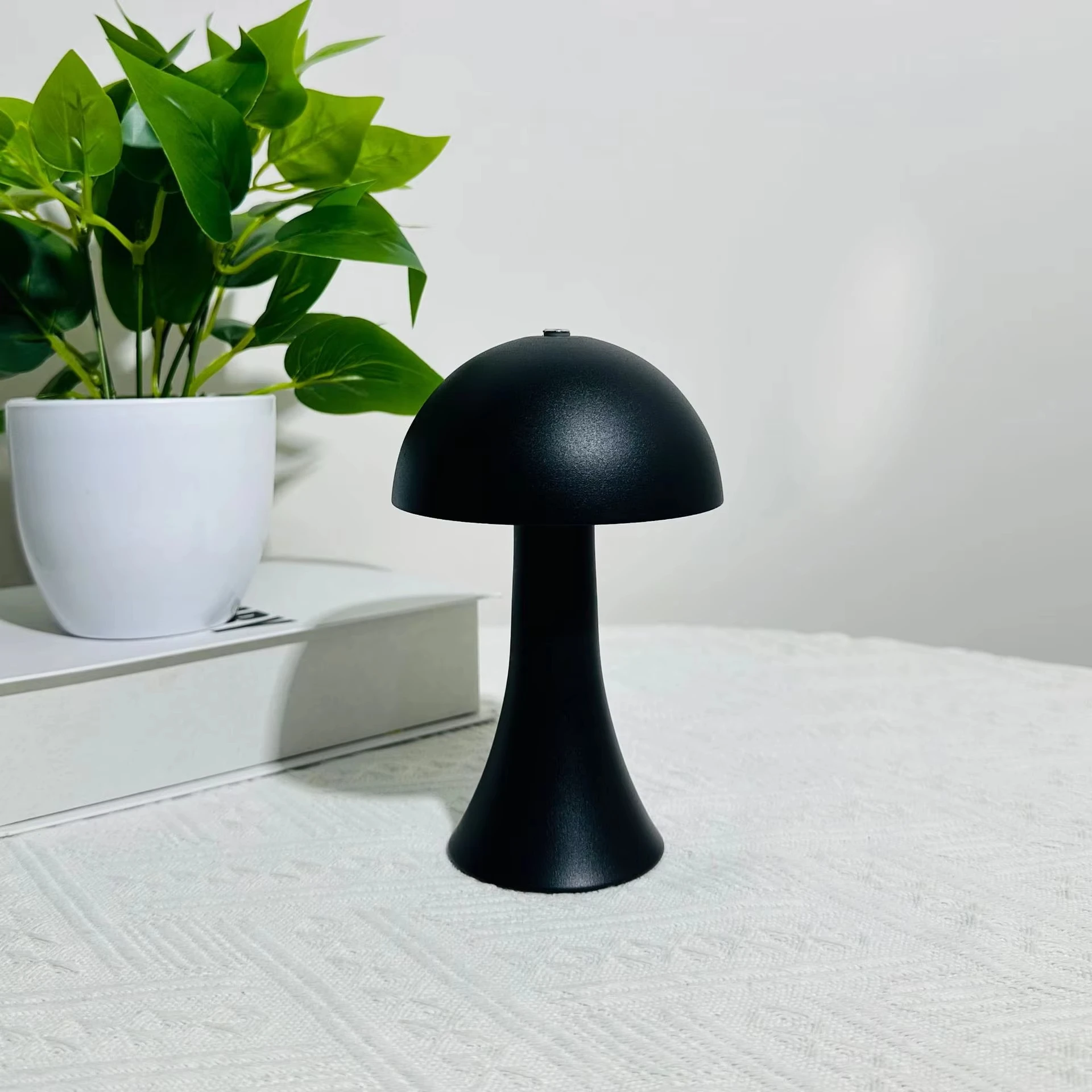 GGbingo Mushroom Table Lamp Ambient USB Rechargeable Vintage Table Light Touch Sensor LED Desk Light for Bedroom Home Decor