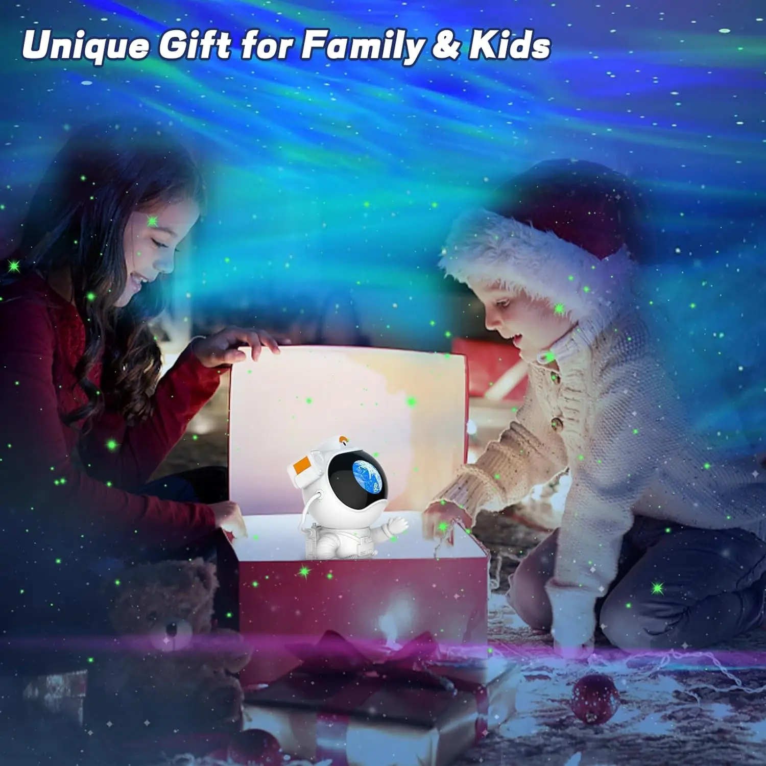 2025 Upgrade Astronaut Northern Lights Aurora Projector Night Light Spaceman For Kid Adult Gaming Room/Party/Home Decor