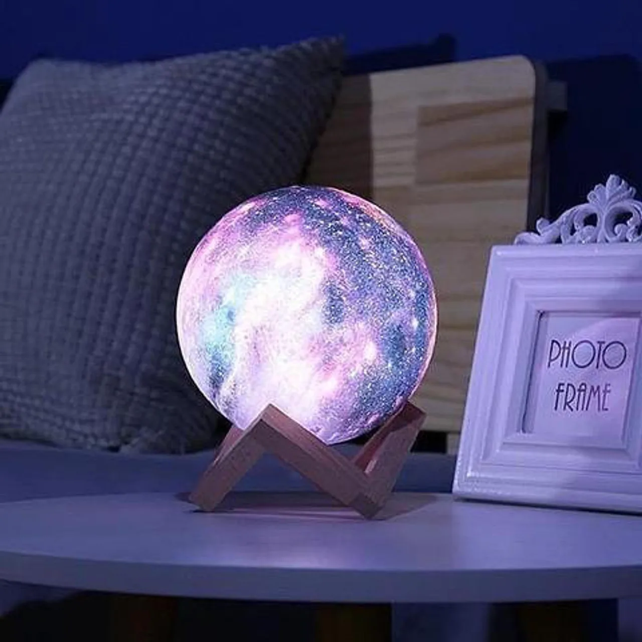 Customizable Galaxy Moon Lamp LED Night Light