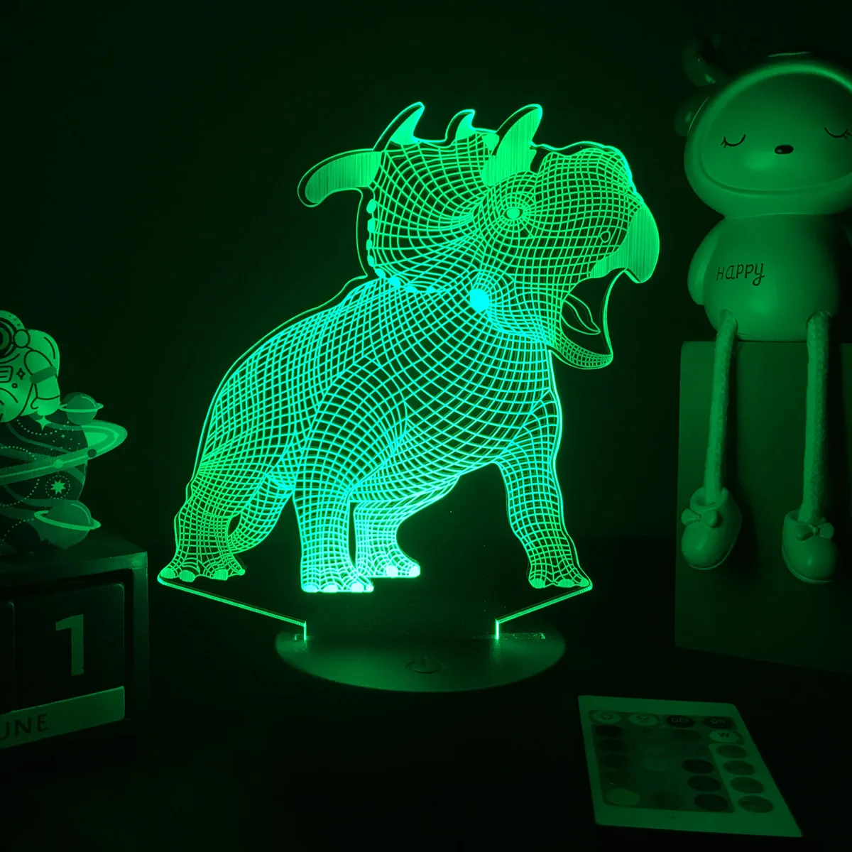 3D LED Dinosaur Nightlight For Kids Child Bedroom Decor Birthday Gifts Bedside Lamp Spinosaurus Figure Room Decoration