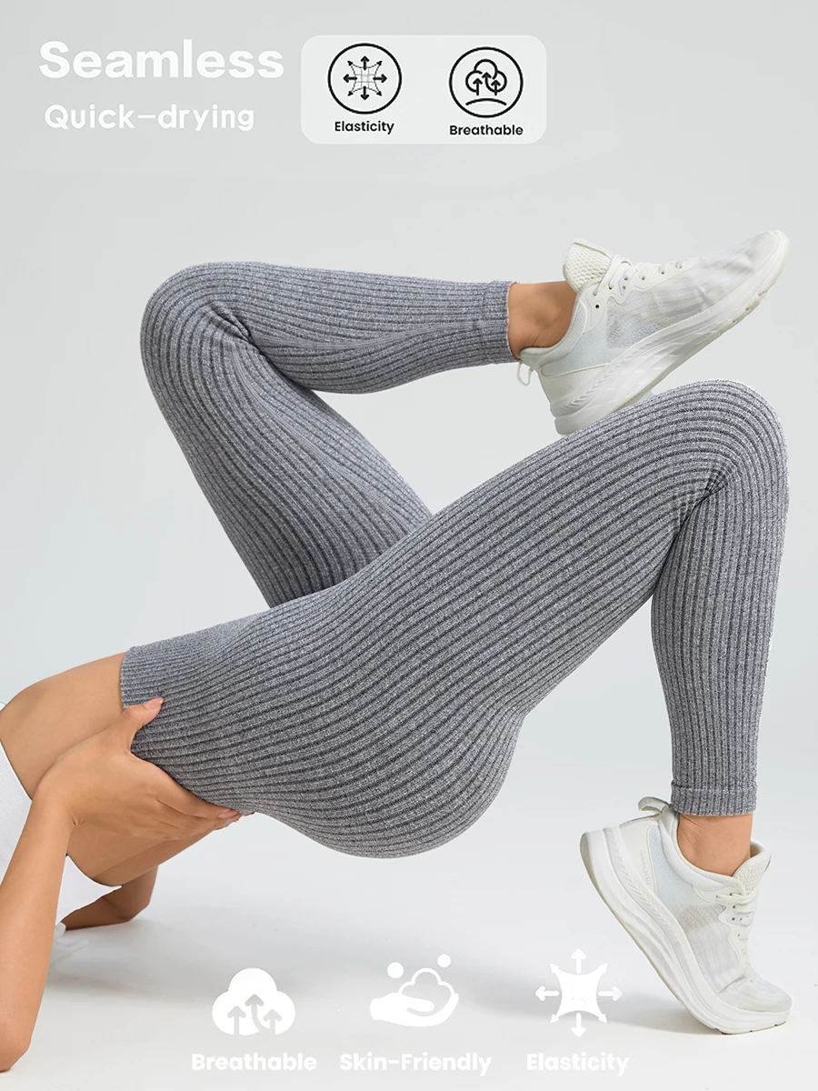Women Sports Leggings Seamless Yoga Pants w/Tummy Control Sportswear Woman Gym Leggings Women's Trousers Fitness Female Clothing