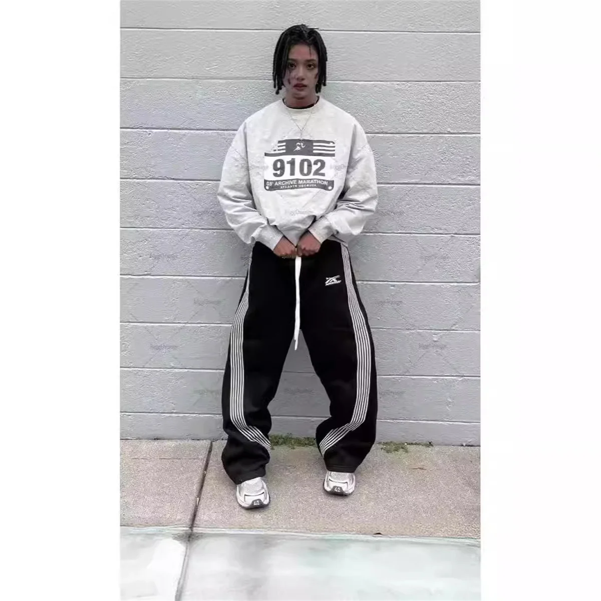 Camouflage Casual Pants Y2k Embroidered Camo Functional Tactical Functional Men's Women's Premium Jogging Drawstring Sweatpants