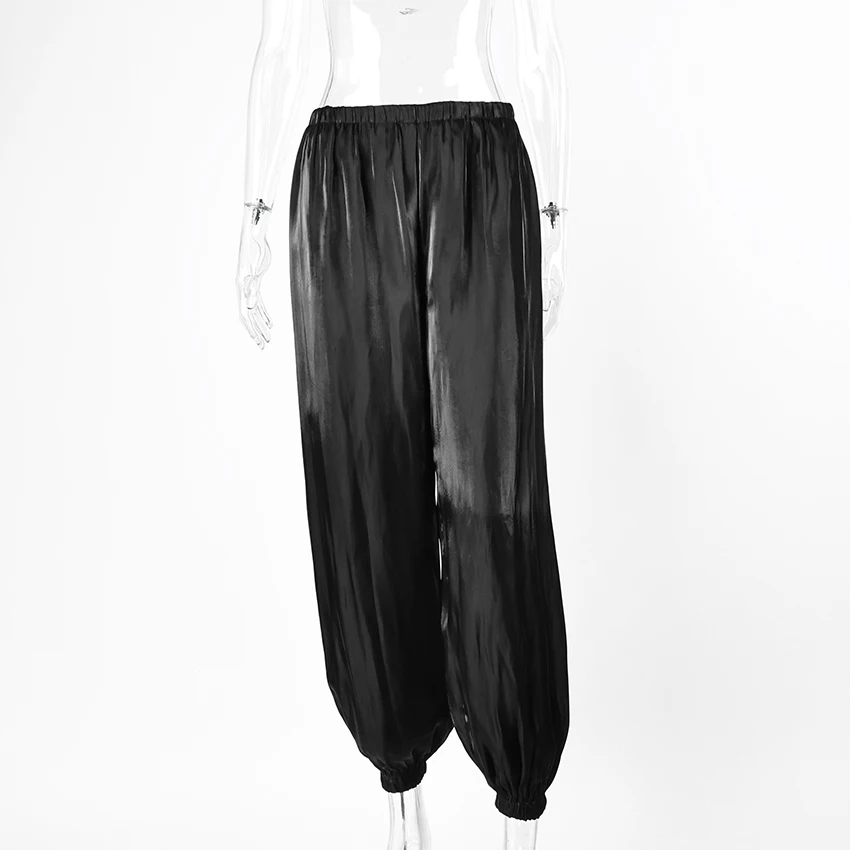 Linad Elegant Pink Crepe Loose Bloomers For Woman Street Chic Pleated Trousers Female Autumn Vintage High Waist Long Pants 2025