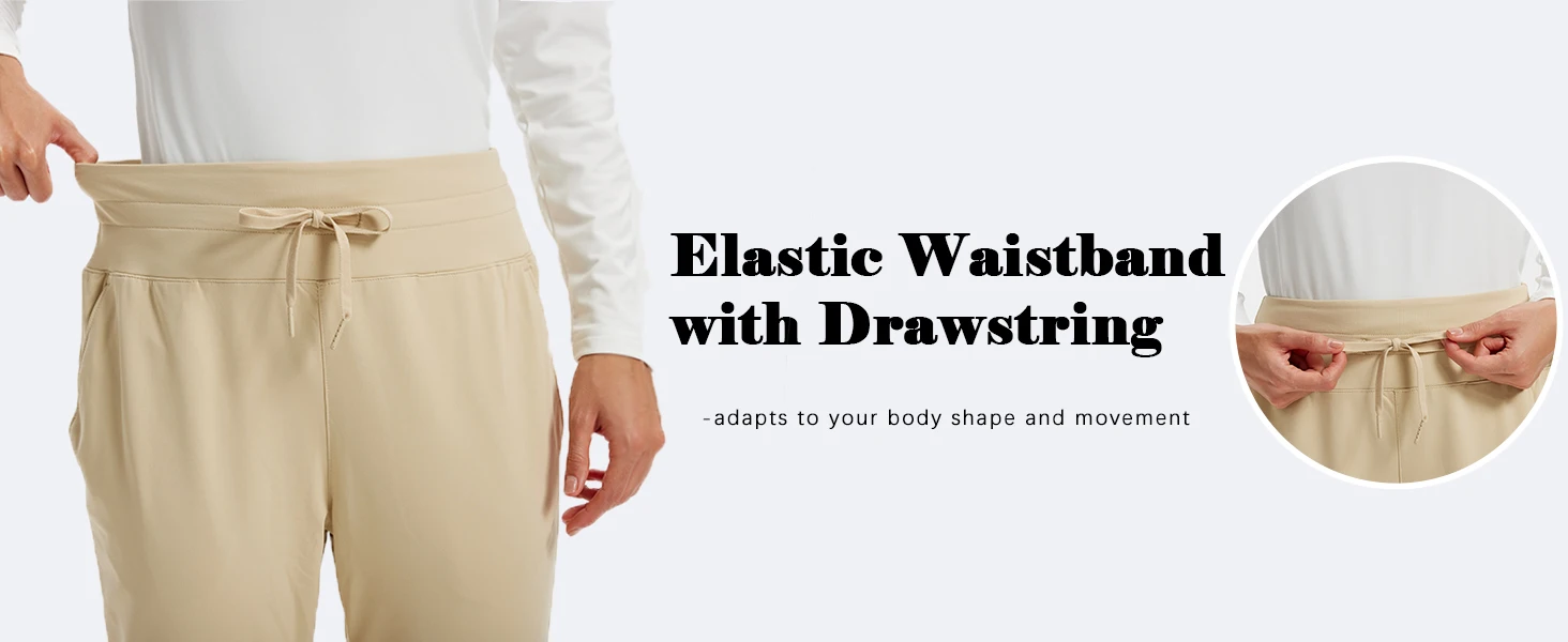 TACVASEN Winter Lightweight Fleece Thermal Waist Drawstring Sweatpants Womens Soft Outdoor Cotton Pants Water Resistant Trousers
