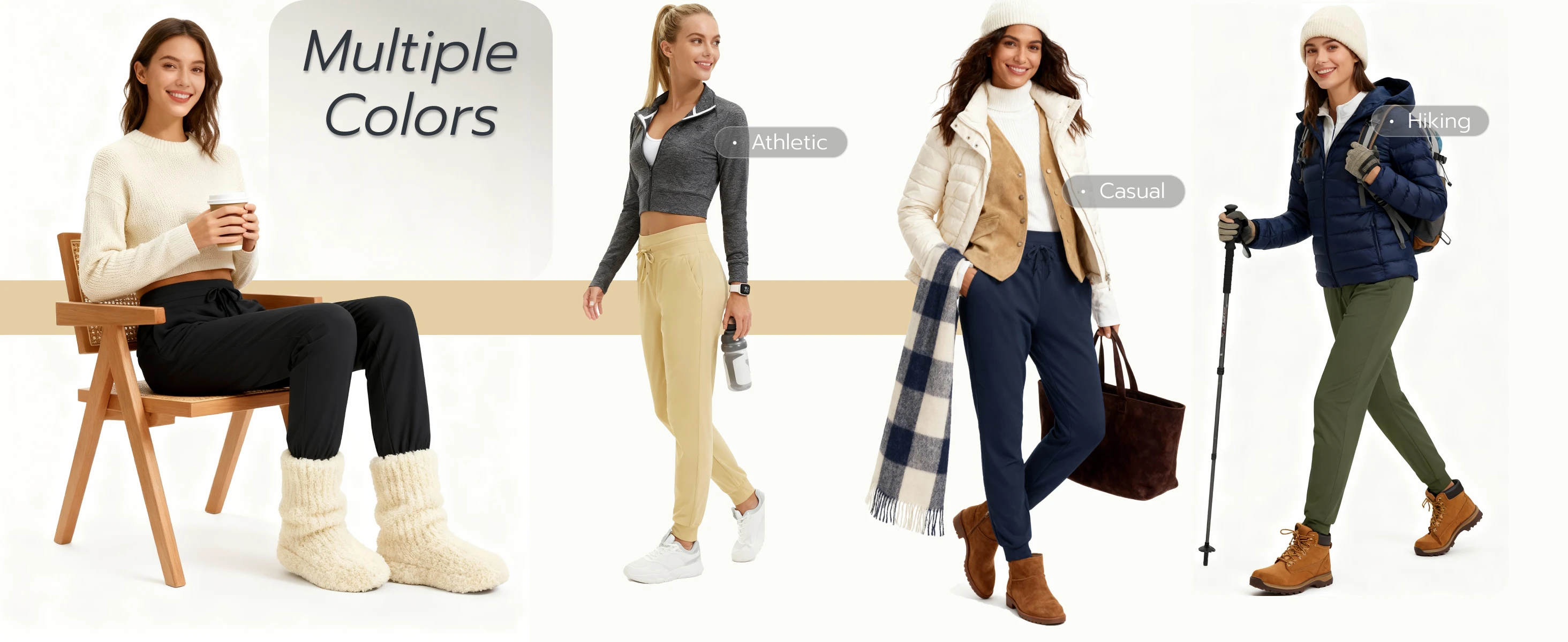 TACVASEN Winter Lightweight Fleece Thermal Waist Drawstring Sweatpants Womens Soft Outdoor Cotton Pants Water Resistant Trousers