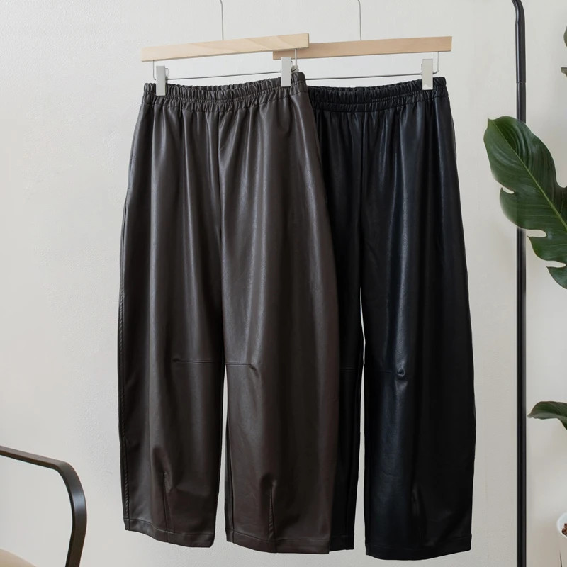 2025 Women Faux Leather pants , Pu leather pants