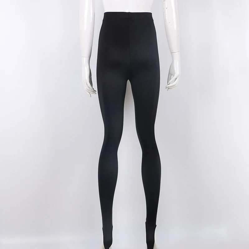 Korean Fashion Winter Black High Waisted Skinny Y2K Women Pants Sexy Glitter Casual Club 2022 Leggings Pants Long