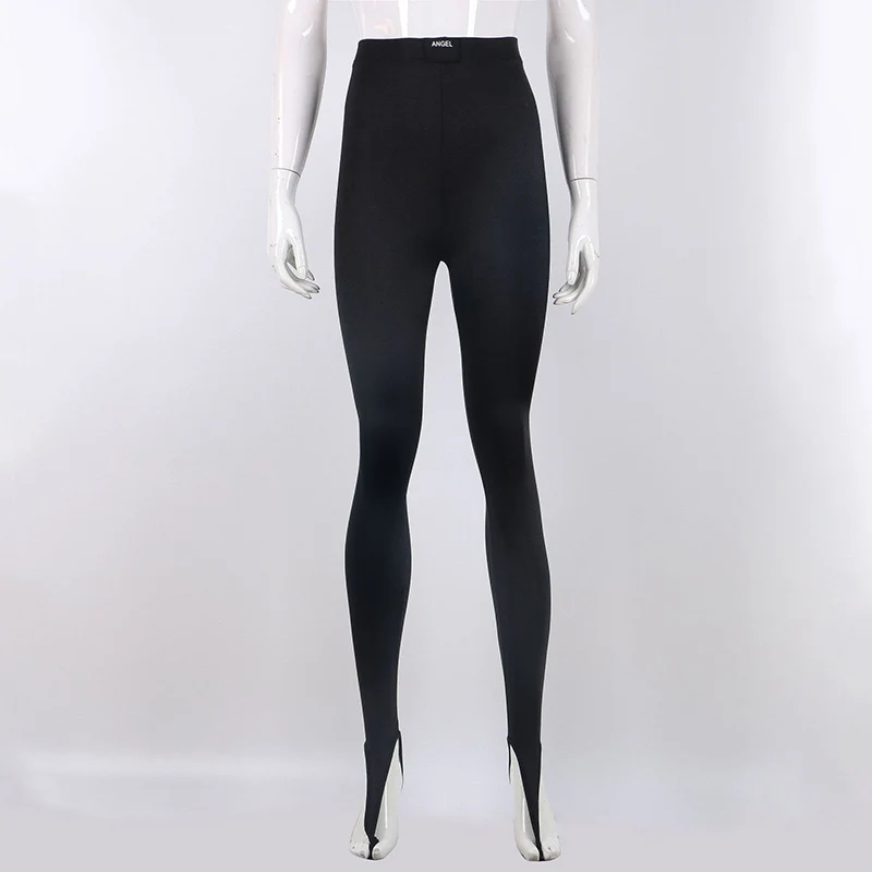 Korean Fashion Winter Black High Waisted Skinny Y2K Women Pants Sexy Glitter Casual Club 2022 Leggings Pants Long