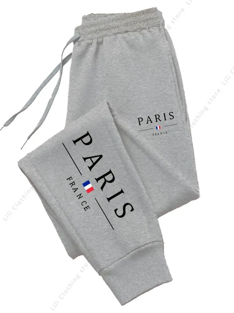 2025 New Hot Sale PARIS Jogger Pants for Women's Trousers High quality Autumn Winter Fleece Casual Sports Sweatpants Women Pants