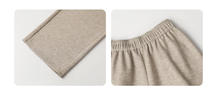 CHIC VEN Women Pants New High Waisted Pleated Casual Soft Wide Leg Pant Female Thicken Trousers Sport Solid Plush Winter 2024
