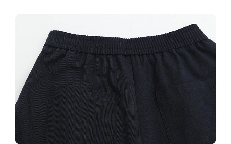 CHIC VEN Women Pants High Waist Loose Solid Wide Leg Casual Female Trousers Elastic Waist Folding Pants Autumn Winter 2025