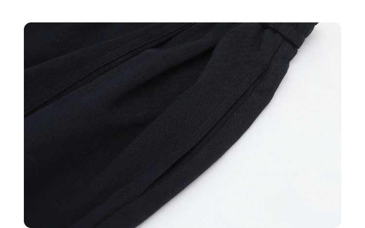 CHIC VEN Women Pants High Waist Loose Solid Wide Leg Casual Female Trousers Elastic Waist Folding Pants Autumn Winter 2025