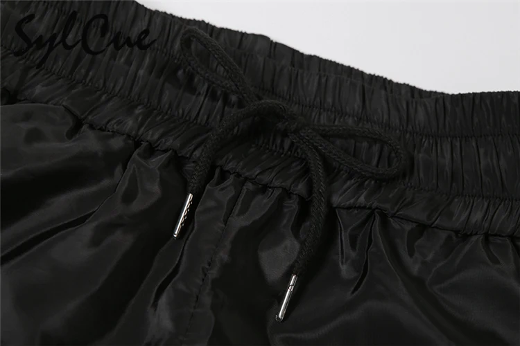 Sylcue Fashion Trend Personalized Self-Confidence Avant-Garde Cool All-Match Casual Loose Girl High Waist Wide Leg Lantern Pants