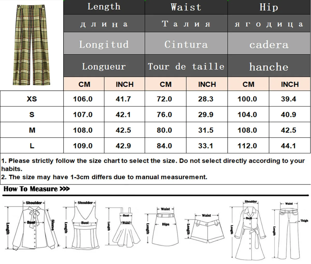 HH Women Autumn New Ramie Bloomers Plaid Printed Loose Pants Female Fashion Versatile Drawstring Streetwear Casual Trousers
