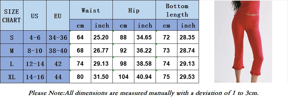 Low Rise Elastic Waist Capri Pants Women Y2k Knee Length Cropped Leggings 00s Summer Dot Print Crop Tights Bottoms Streetwear