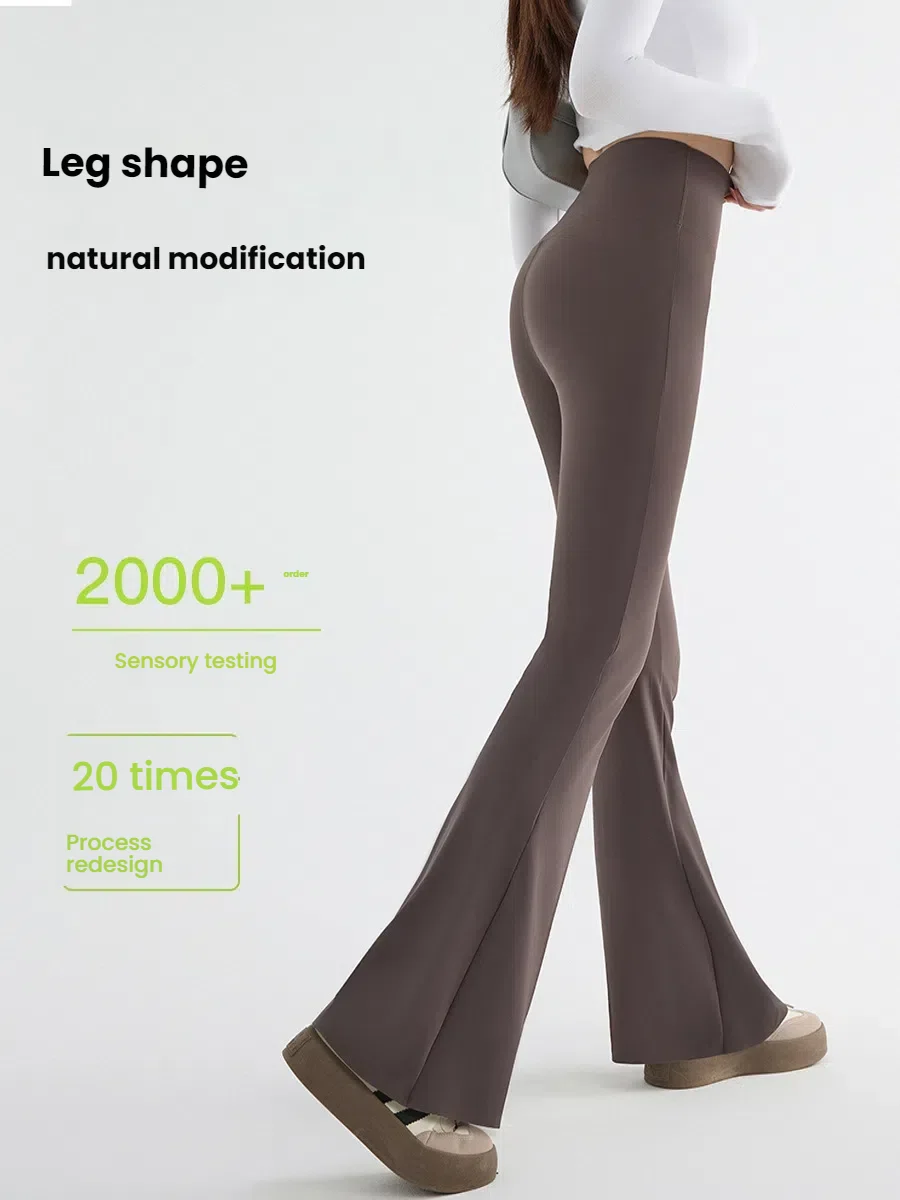 New High Waist Flared Shark Pants for Women Summer Stretchy Bootcut Shark Pants Retro Casual Trousers Streetwear Woman Clothes