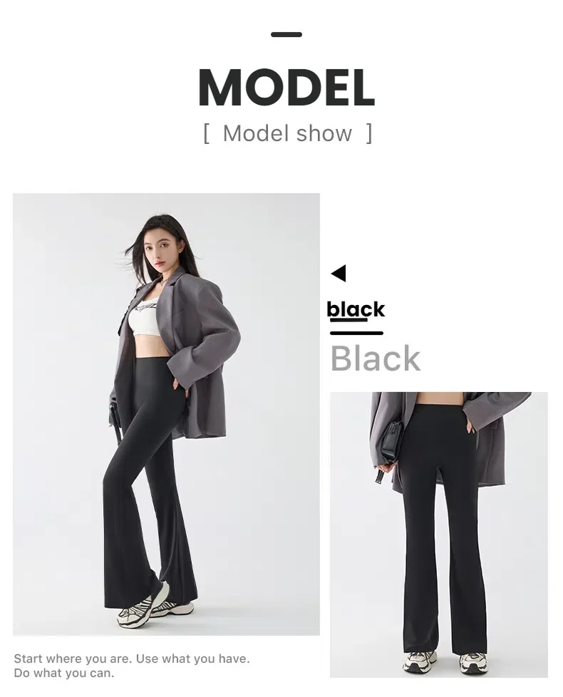 New High Waist Flared Shark Pants for Women Summer Stretchy Bootcut Shark Pants Retro Casual Trousers Streetwear Woman Clothes