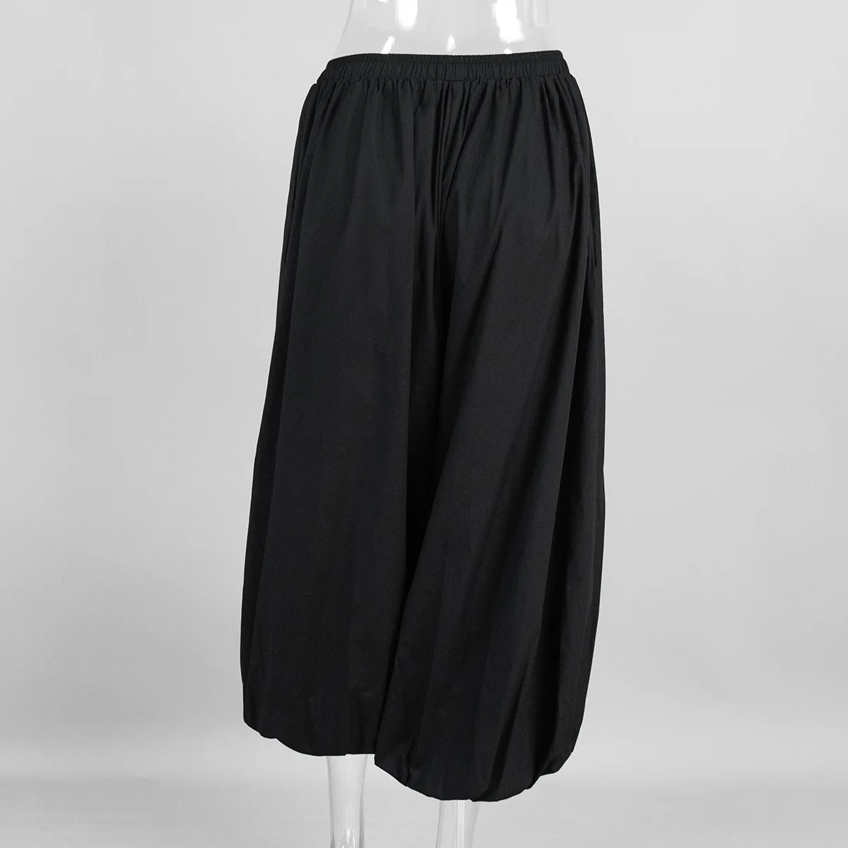 100% Cotton High Quality Women Casual High Waist Bloomers Long Pants Fashion Big Wide Leg Pants Women Clothes Trousers