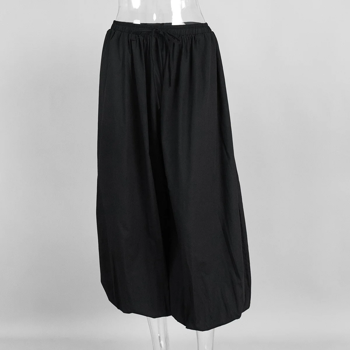 100% Cotton High Quality Women Casual High Waist Bloomers Long Pants Fashion Big Wide Leg Pants Women Clothes Trousers
