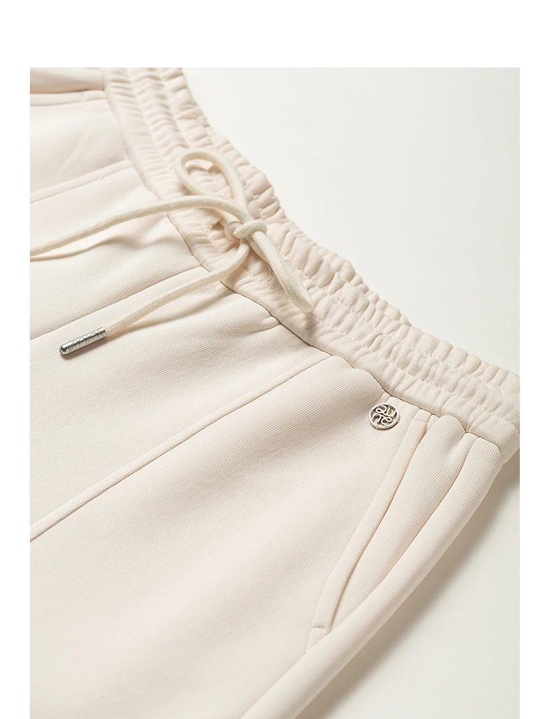 TOYOUTH Women's Lazy Academy Soft American Curved Leg Trousers 2026 Autumn New Arrival Paneled Design Pear Figure Shaping Pants