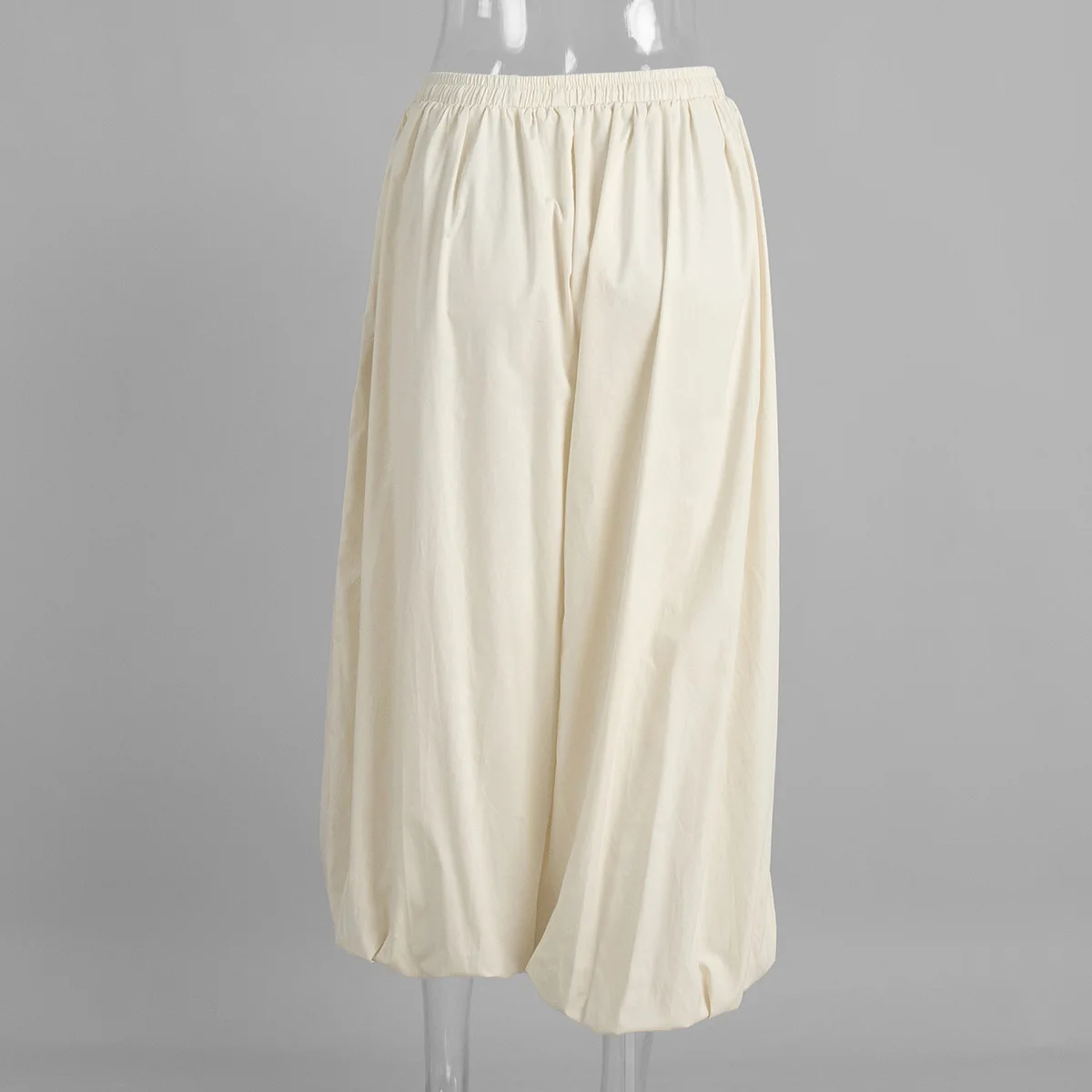 Talenza Summer Fashion Pocket Bloomers Female Trousers Pleated Loose High Waist Patchwork Bandage Streetwear Wide Leg Women Pant