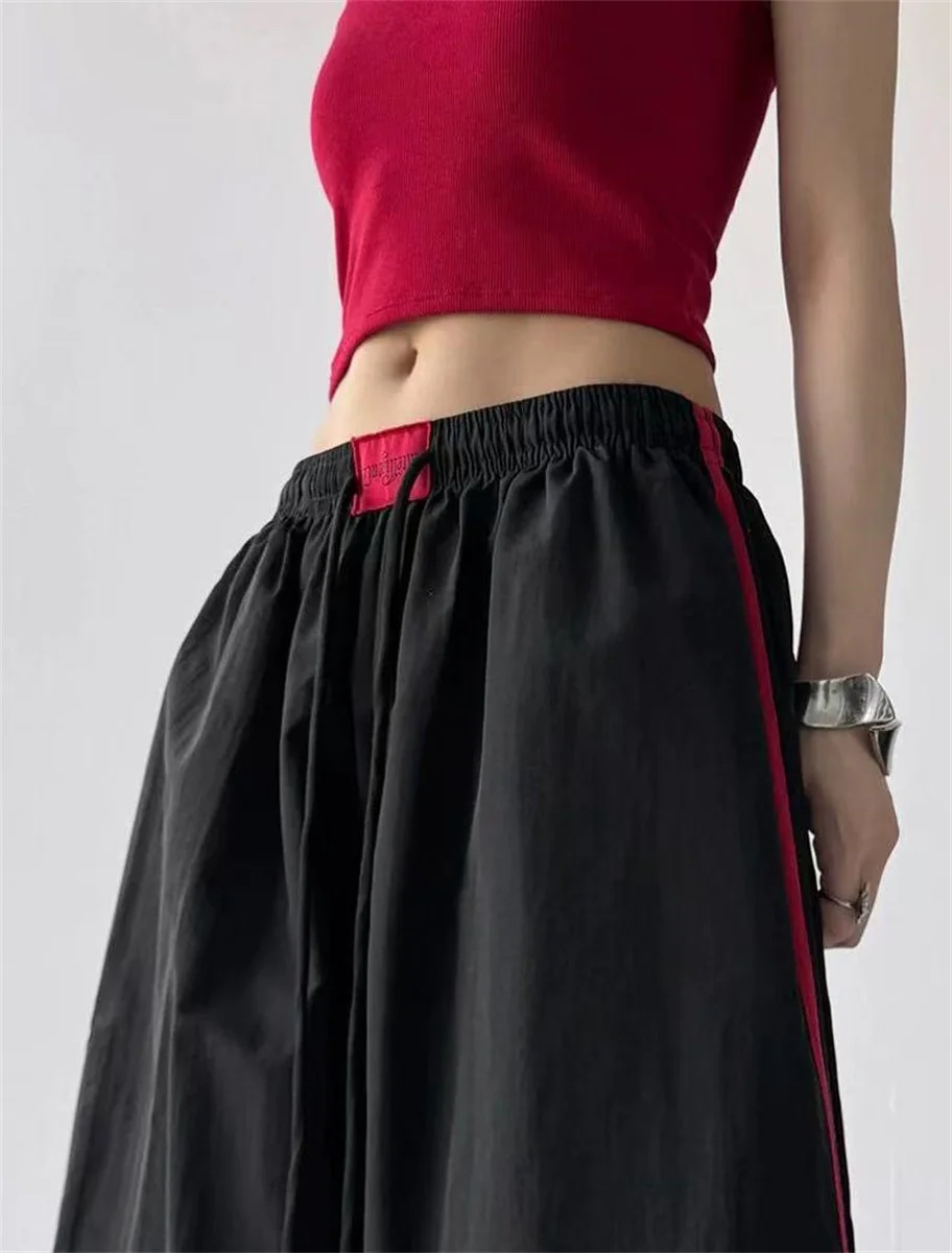 Loose Joggers Pants Women Cargo Pants Vintage Streetwear Hip Hop Y2k Baggy Wide Leg Sweatpants Casual Pockets Fashion Trousers