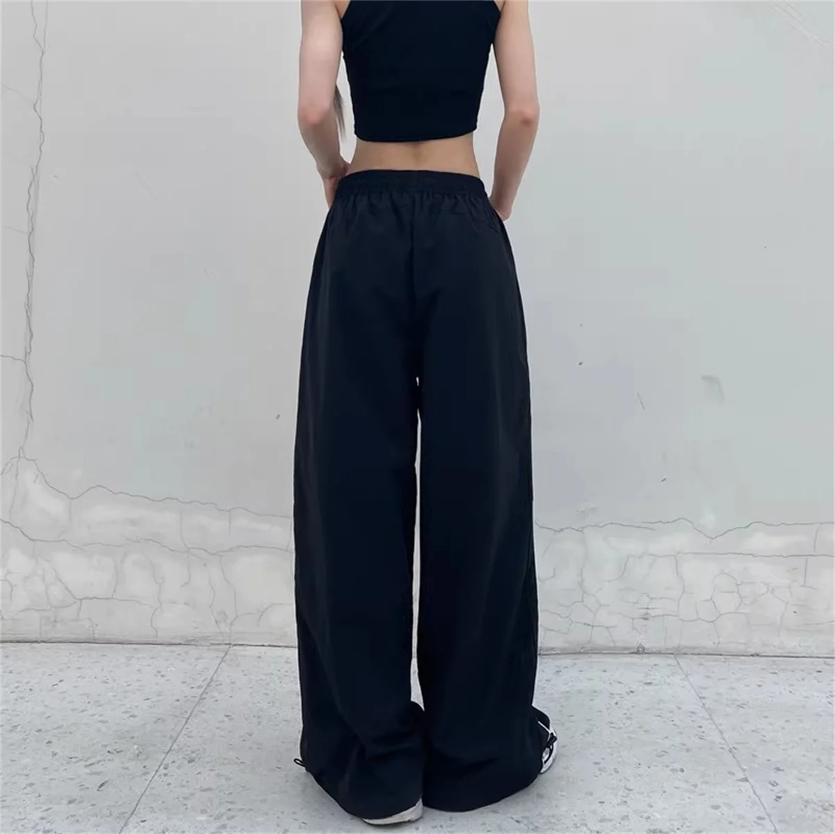 Loose Joggers Pants Women Cargo Pants Vintage Streetwear Hip Hop Y2k Baggy Wide Leg Sweatpants Casual Pockets Fashion Trousers