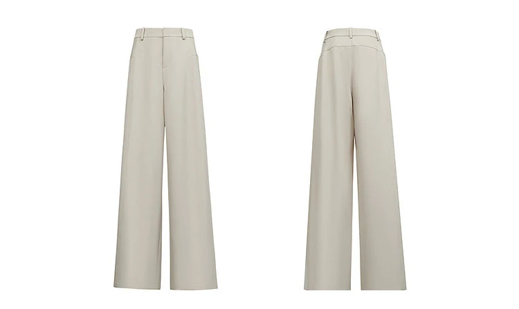 Amii Women's Wide Leg Pants 2026 Summer New Loose Flowy Trousers Pleated Solid Versatile Casual Long Pants For Women 12642085