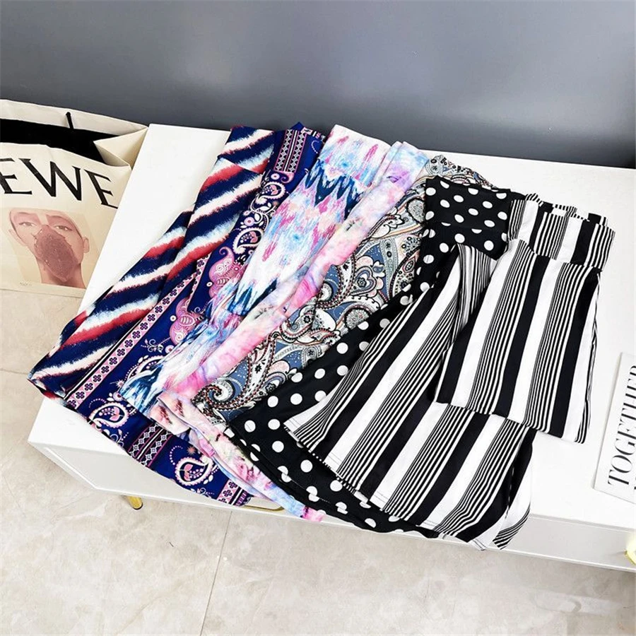 Sexy High Waist Striped Flare Pants Women Streetwear Print Tie Dye Slim Pantalones Vintage Lenggings Spodnie Aesthetic Trousers