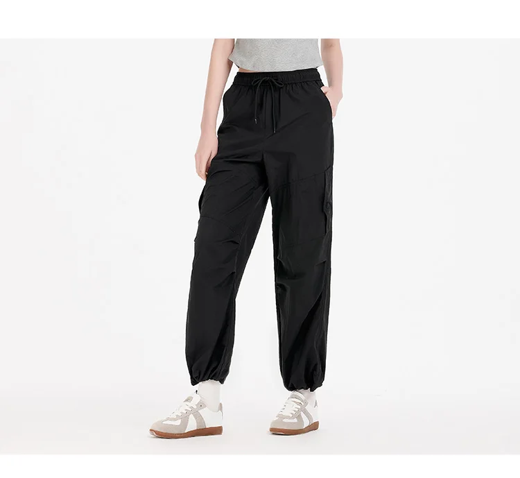 Semir Women Pants Wide 2026 Leg Knitted Loose Fit Elastic Waist Drawstring Urban Casual Everyday Style Soft Comfortable