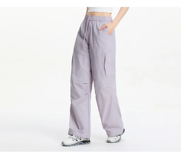Semir Women Pants Wide 2026 Leg Knitted Loose Fit Elastic Waist Drawstring Urban Casual Everyday Style Soft Comfortable