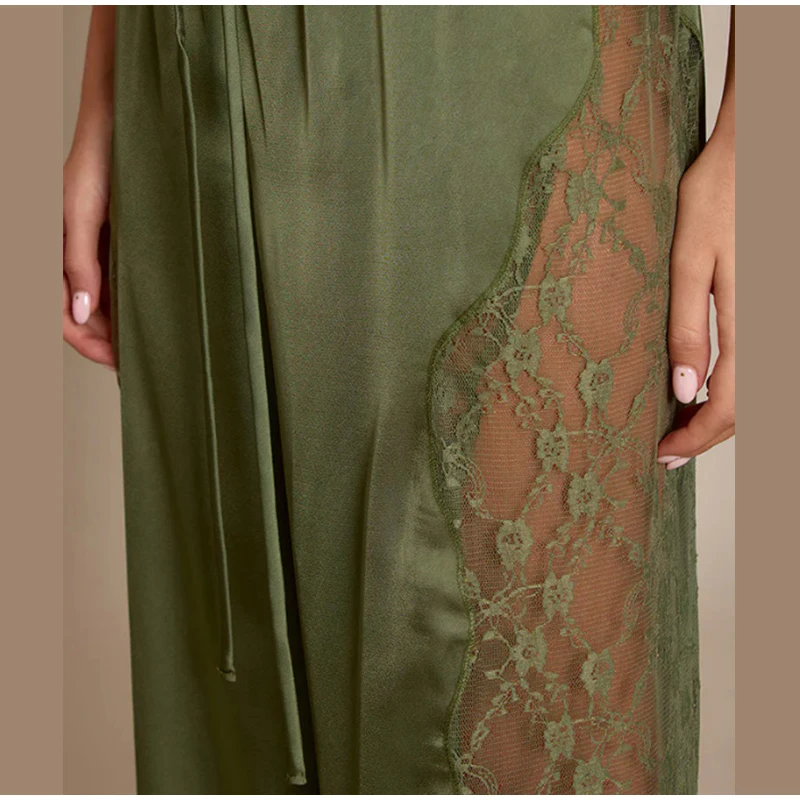 Fashion Loose Fit Lace Pants Women's Elastic High Waist Lounge Trousers 2026 2026 Spring New Lady Bohemian Casual Bottoms