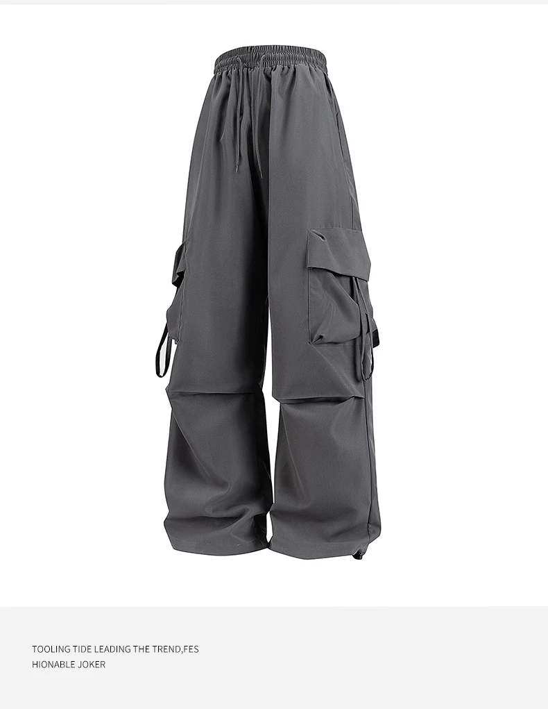 Women Cargo Pants Fashion Loose Comfortable Breathable Lightweight Multiple Pockets Cargo Long Pants Fitness Running Casual Pan