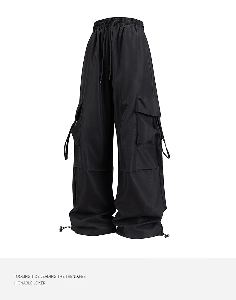 Women Cargo Pants Fashion Loose Comfortable Breathable Lightweight Multiple Pockets Cargo Long Pants Fitness Running Casual Pan